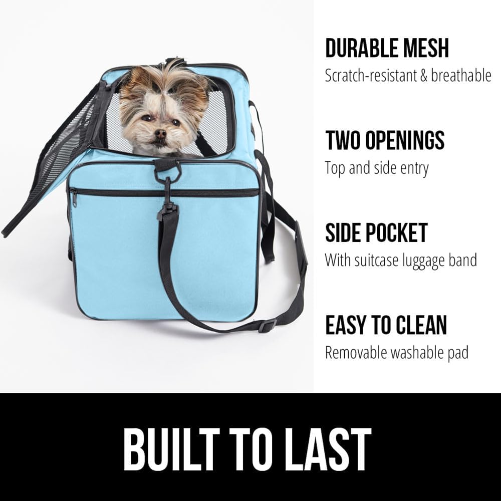 Gorilla Grip Soft Travel Dog Cat Carrier Up to 25 LBS