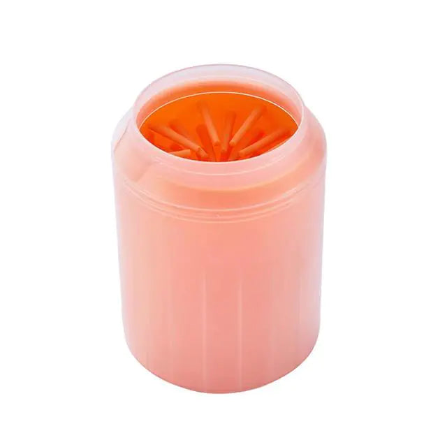 Pet Paw Washing Silicone Cup Orange L