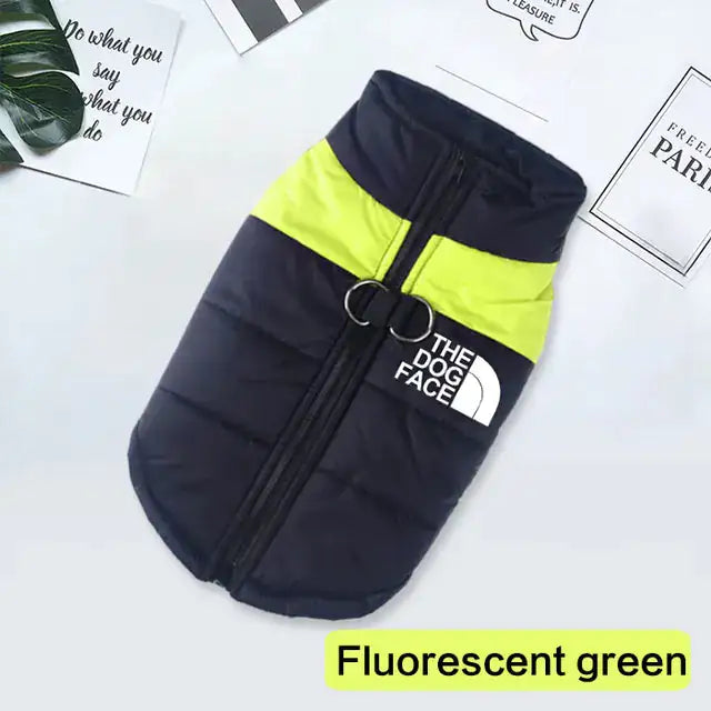 Arctic Paws Waterproof Winter Dog Vest Green M