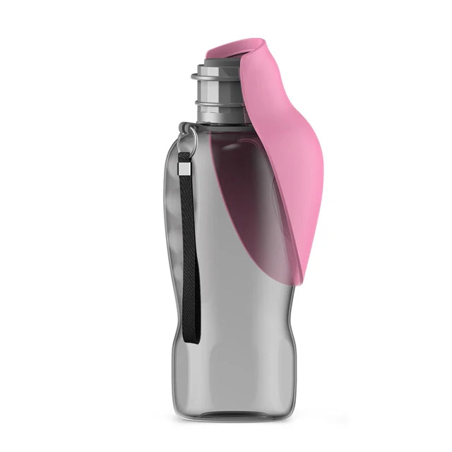 800ml Portable Dog Water Bottle For Big Dogs Pink 800ml