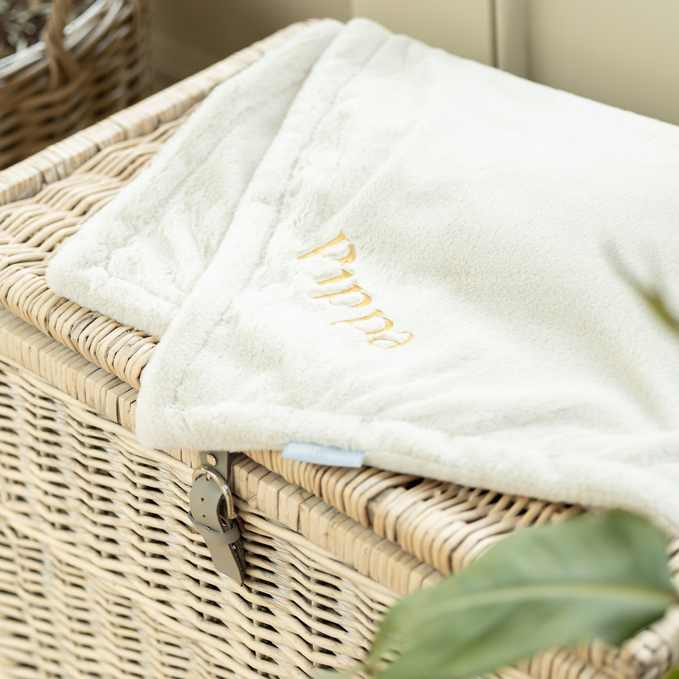 Cat & Kitten Blanket in Calming Anti-Anxiety Cream Faux Fur by Lords & Labradors