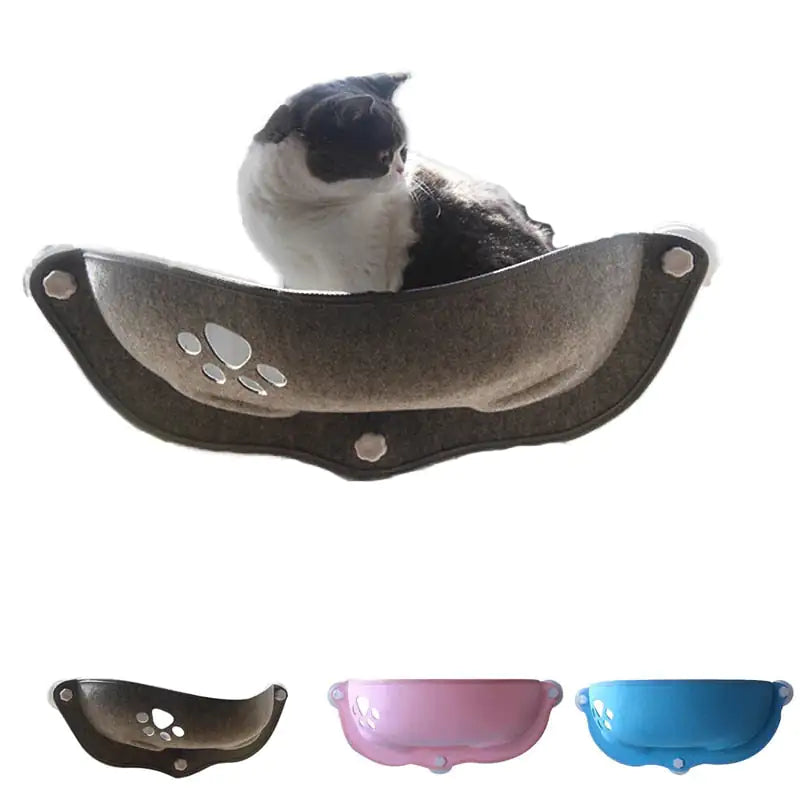 Cat Window Hammock Gray L