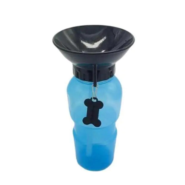 Portable Water Bottle Drinker For Pet Dogs Blue 1 pcs