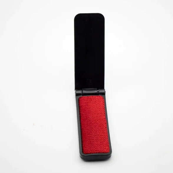 Fabric Pet Hair Remover Brush Black and Red