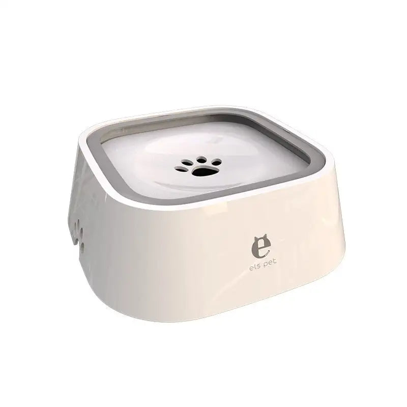 No-Spill Pet Water Bowl A-White