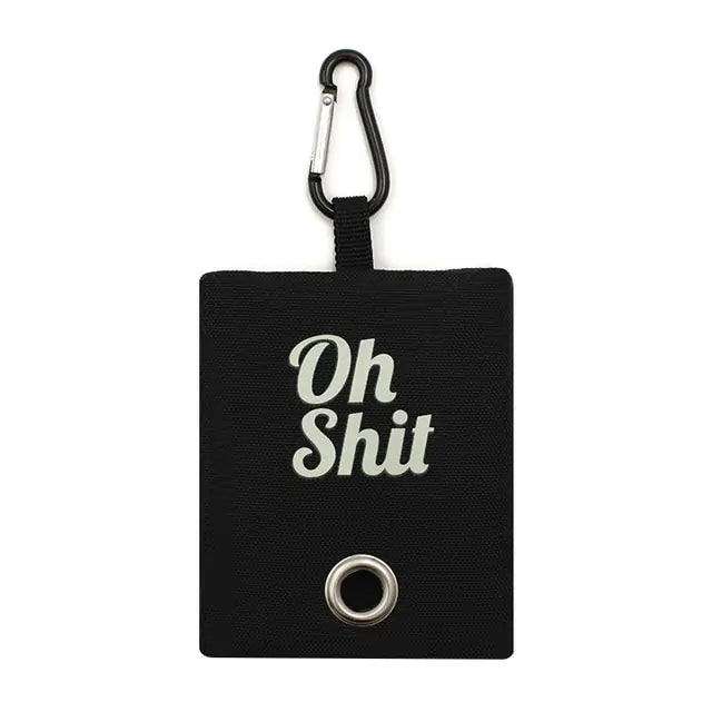 Pets Canvas Waste Bag Black