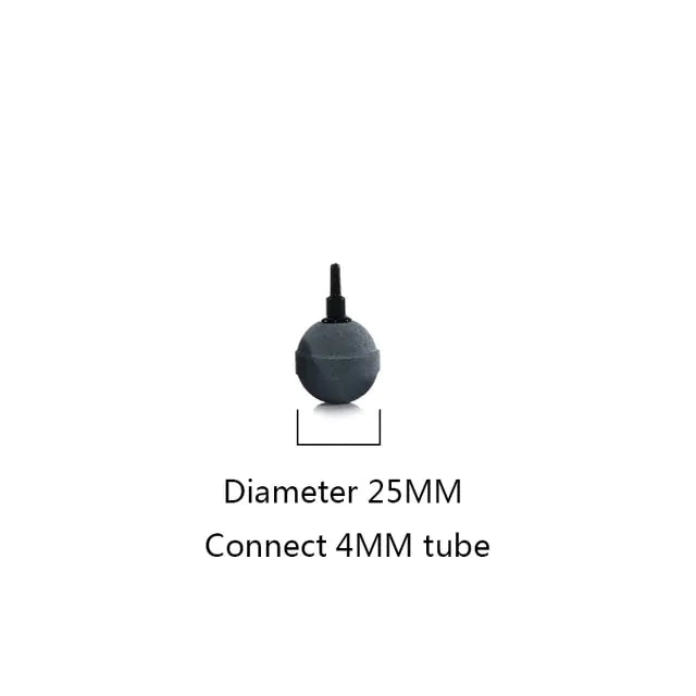 Round Aquarium Air Stones Black 25 MM