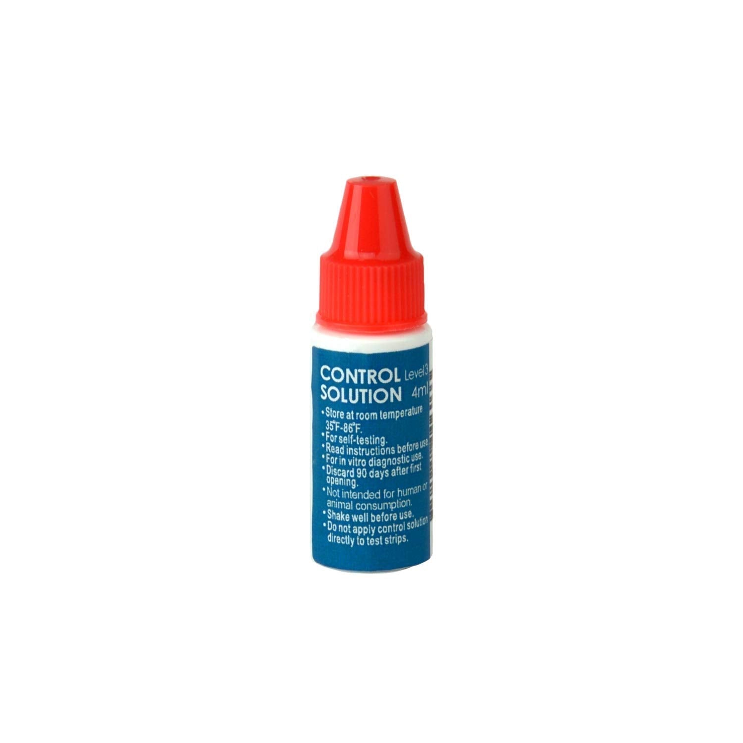 PetTest Control Solution for Blood Glucose Test Meter for Cats and Dogs 4ml Bottle