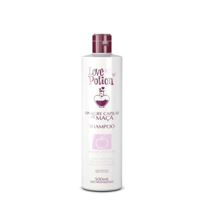 Apple Hair Vinegar Shampoo Anti Frizz Sealing Moisturizing 500ml - Love Potion